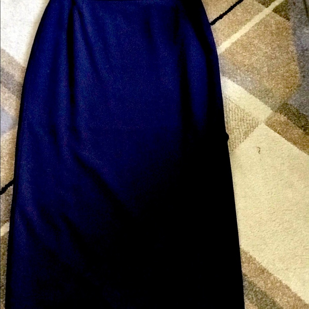 Dark Blue Long Dress Skirt